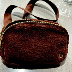 Brown Lululemon waist or cross body bag .